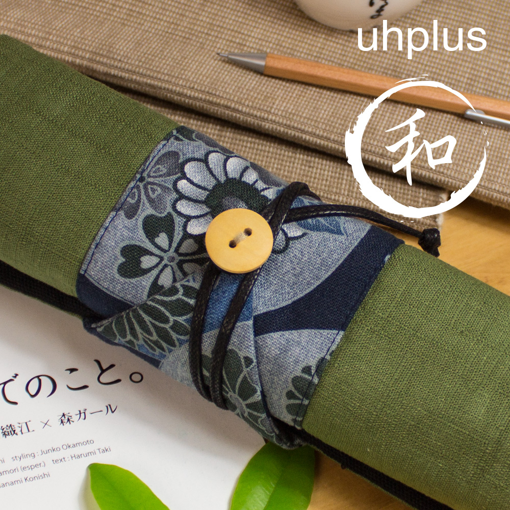 uhplus 卷軸筆袋-平安京和柄．菊紋