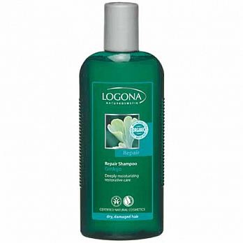 [即期品] LOGONA 銀杏光澤強化修護洗髮精(乾枯受損髮質) 250ML  有效日期 2017/04/30
