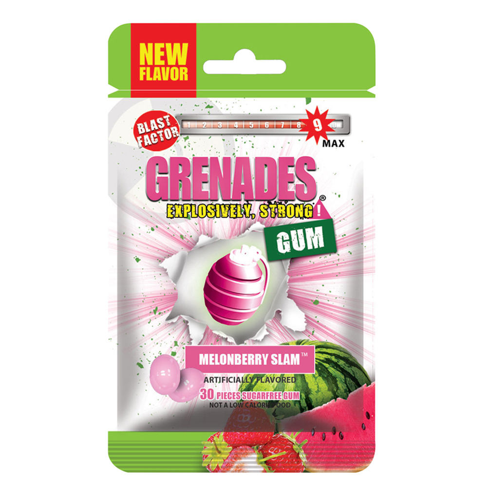 GRENADES手榴彈口香糖-蜜瓜莓果