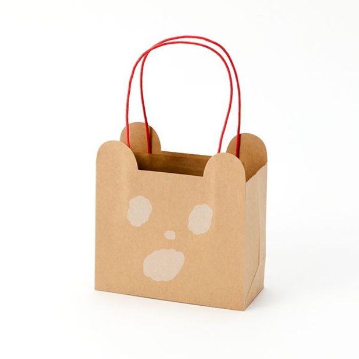 【AIUEO】小熊禮物牛皮紙袋(S)