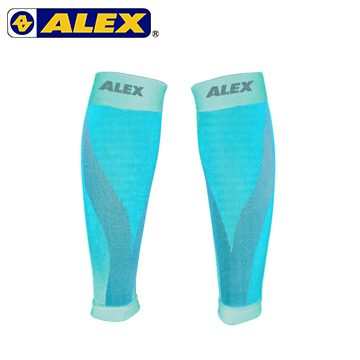 ALEX T-7203 壓縮小腿套-灰綠S