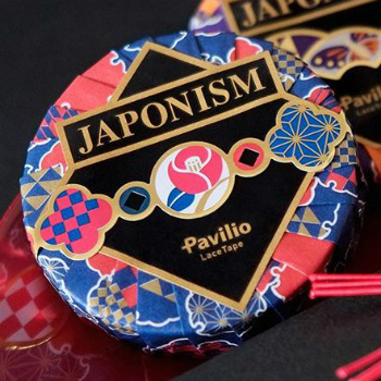 日本PavilioLaceTape風格膠帶_日本風格系列_山茶花(Japonism Camellia)