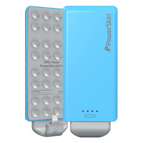 PowerSkin?PoP’n2 專利吸盤行動電源藍色