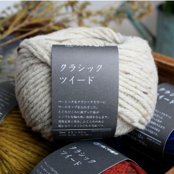 日本DARUMA THREAD編織職人毛線球/布達佩斯之旅_羊毛系列(米白底)