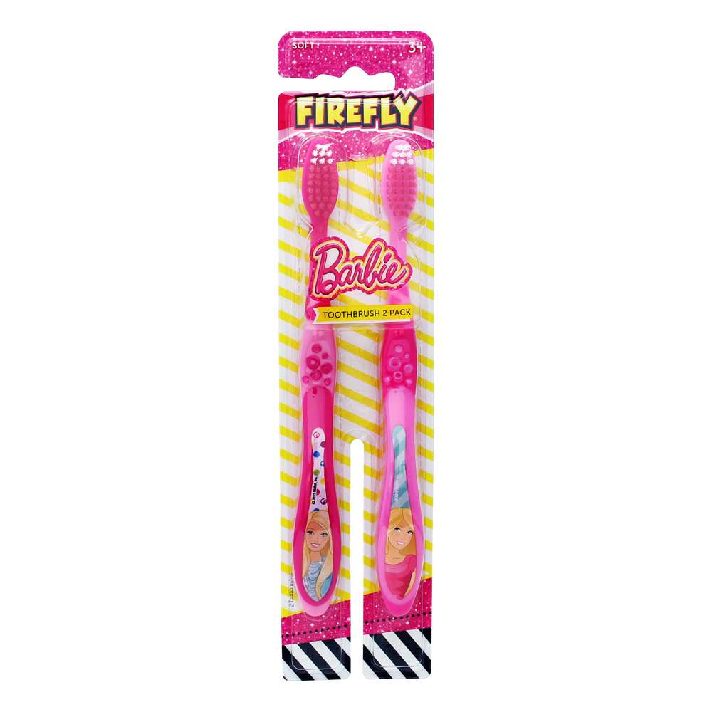 【美國 FIREFLY】Barbie兒童牙刷(2入裝)