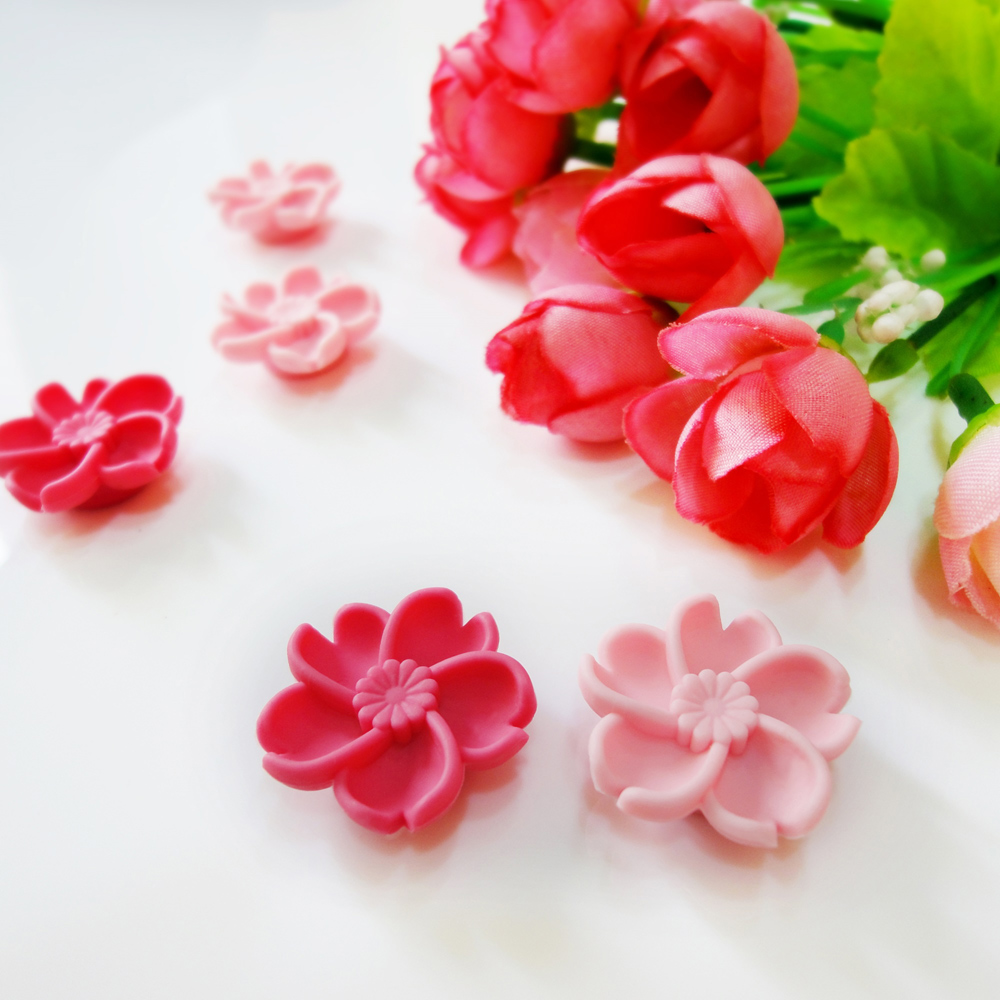 kalo卡樂創意 櫻花朵朵造型磁鐵(一組五入)
