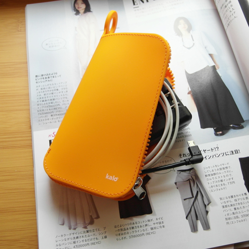 Kalo 卡樂創意 矽膠收納包橘色