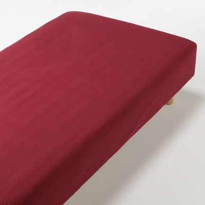 [MUJI無印良品]有機棉法蘭絨床包/D雙人紅色