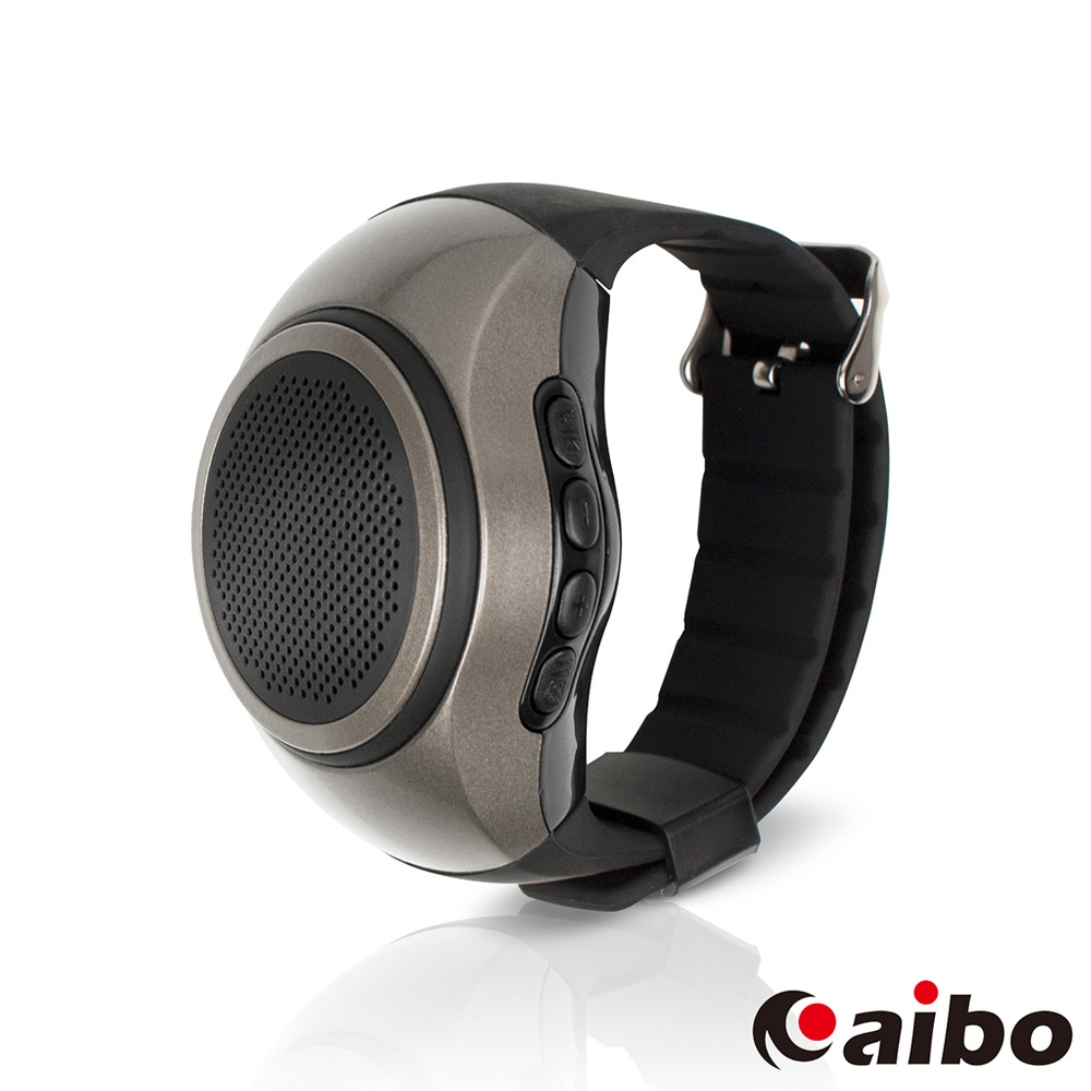 aibo B20 手錶型隨身藍牙喇叭(可插卡)鐵灰