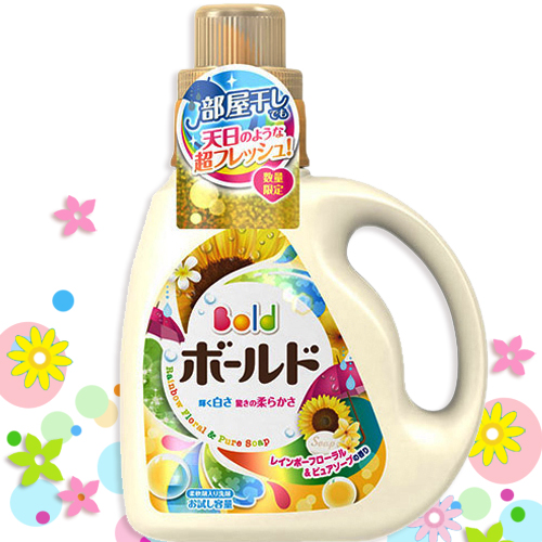 日本彩虹花卉皂香洗衣精(室內曬衣適用)760g