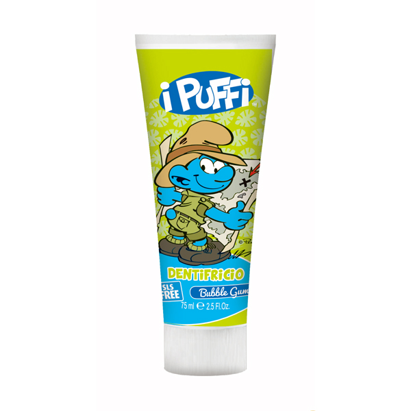 義大利原裝進口 Smurfs含氟牙膏(泡泡糖香味)-75ml