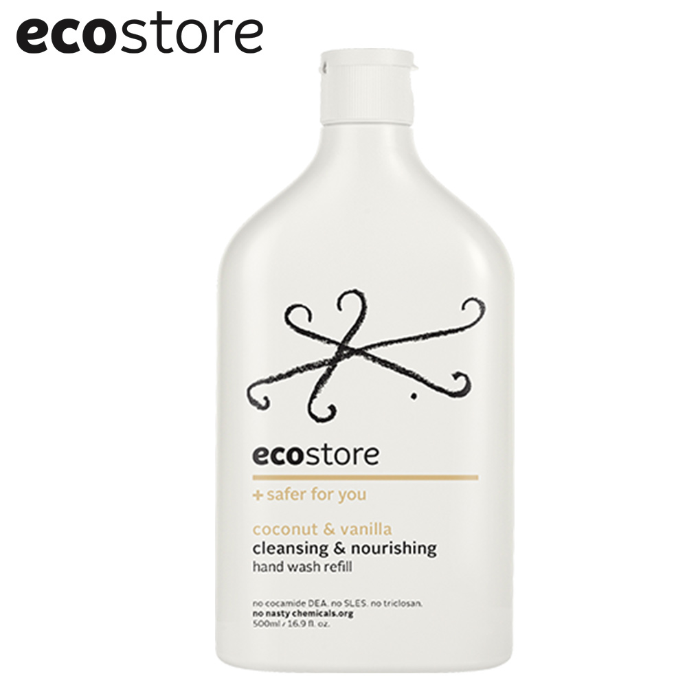 【ecostore】純淨洗手露-椰子香草/500ml補充瓶