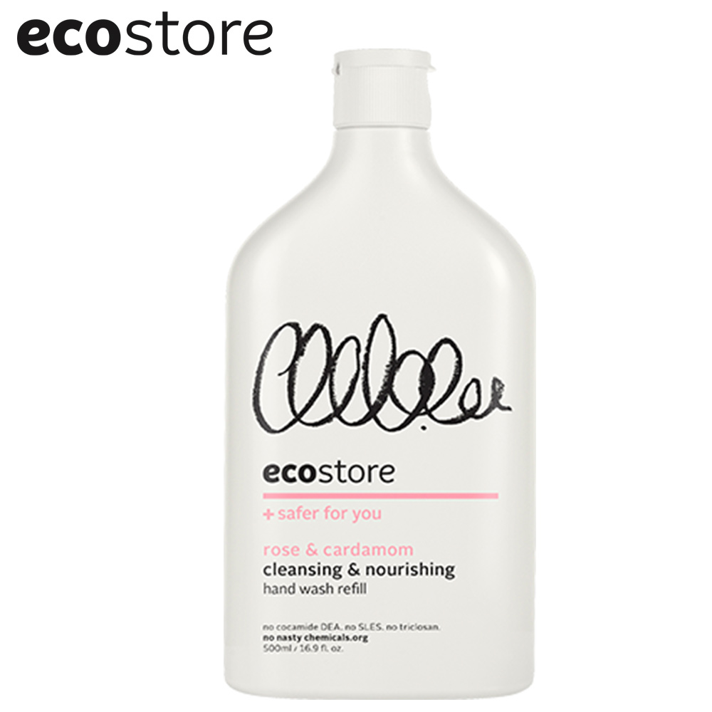 【ecostore】純淨洗手露-玫瑰荳蔻/500ml補充瓶