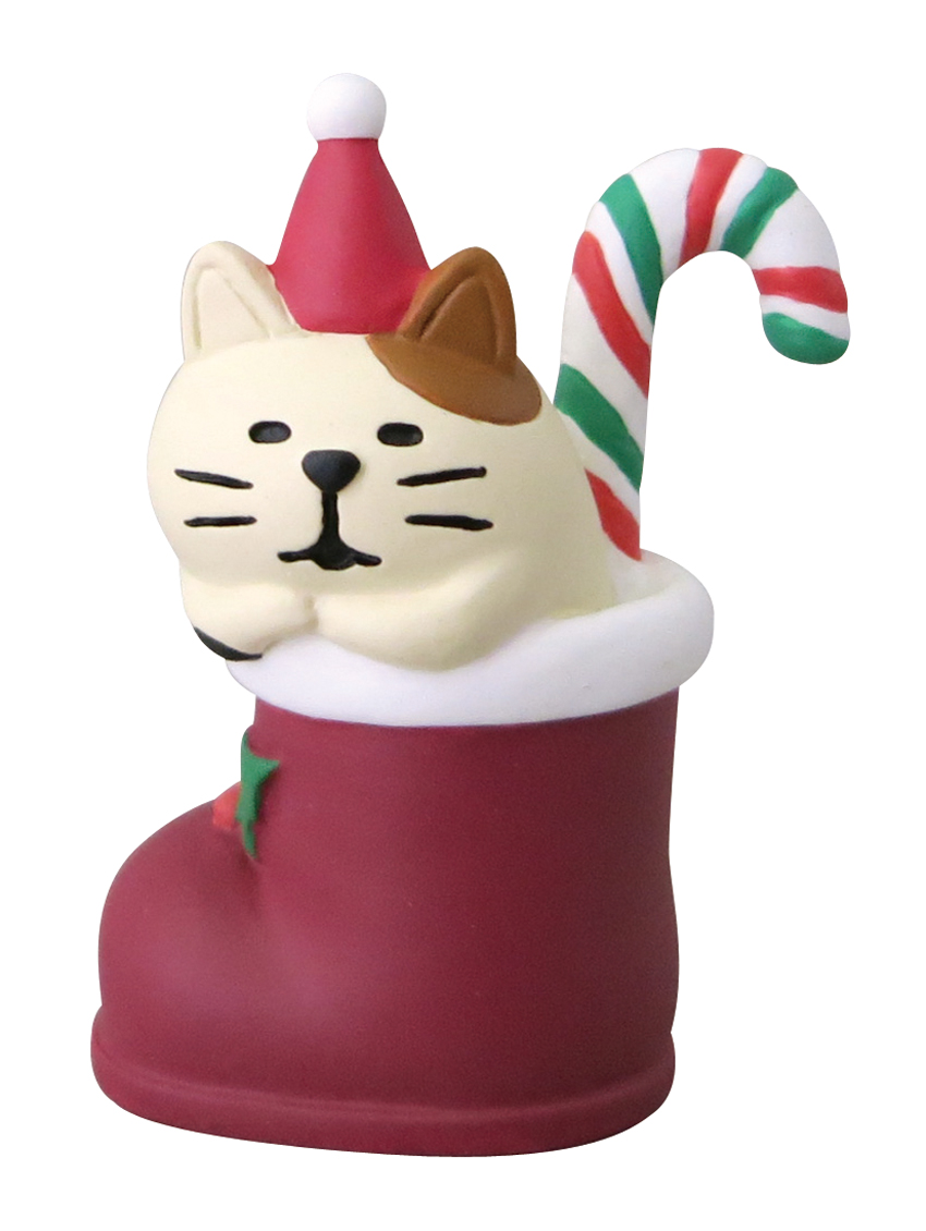 【DECOLE】concombre聖誕節_打盹三色貓