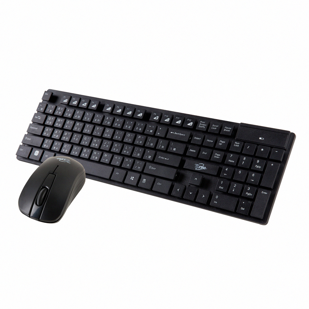 T.C.STA 2.4G時尚輕巧鍵盤滑鼠組/黑色 TCK910BK