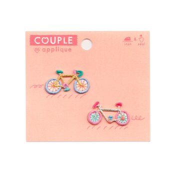 【AIUEO】童繪刺繡貼片_COUPLE(單車)