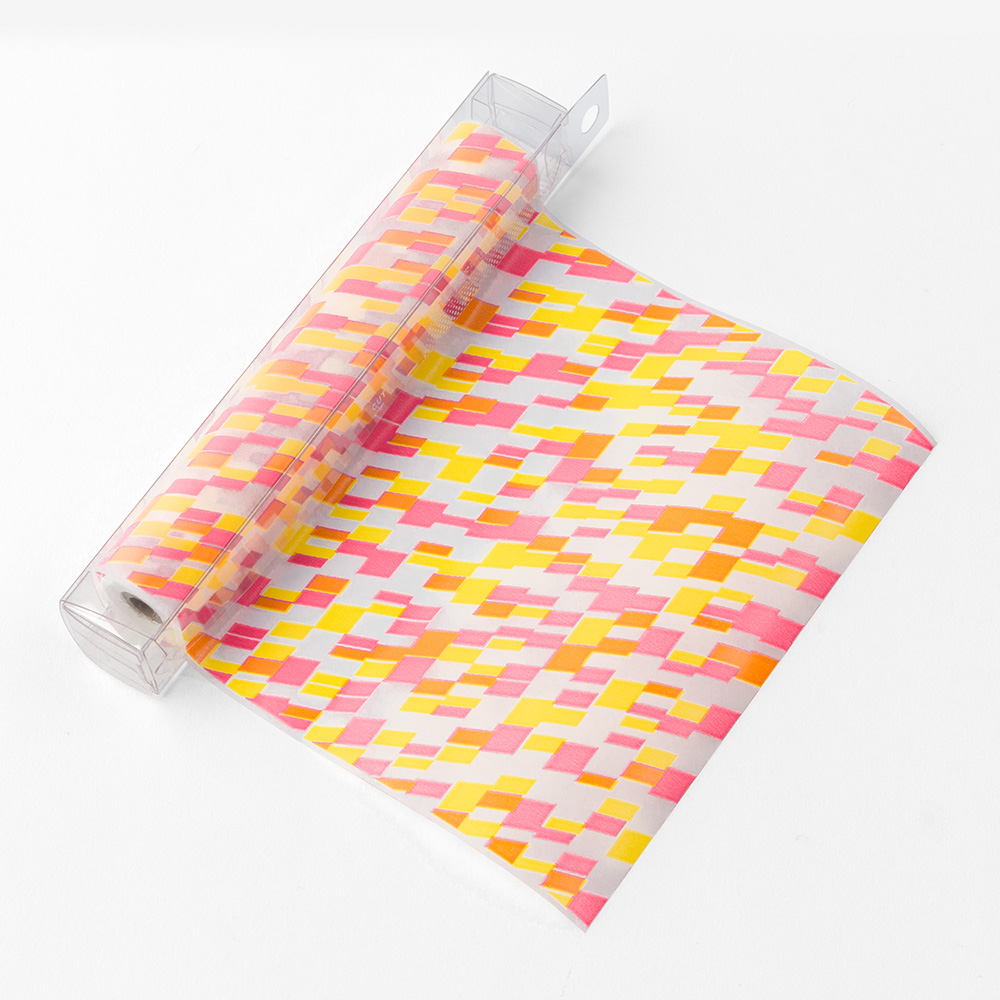 MIDORI Chotto薄型包裝玻璃紙-粉黃菱形