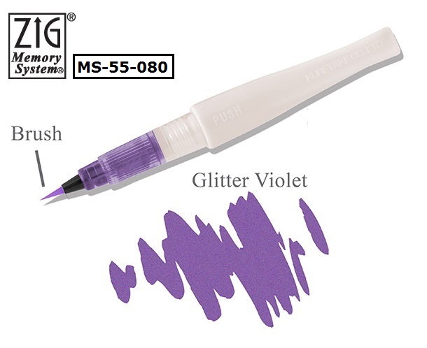 MS-55-080 吳竹亮彩唇膏型彩繪筆  紫色