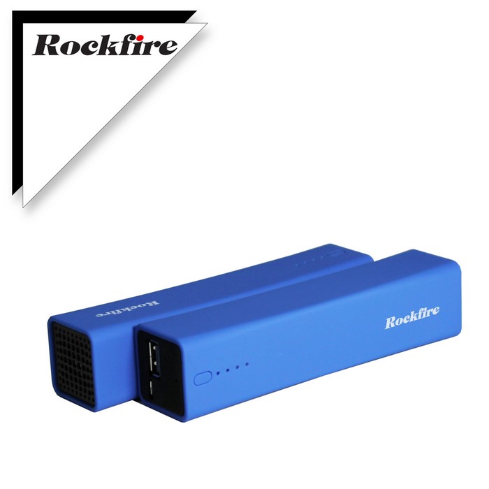 Rockfire 5000mAh行動電源內建藍牙喇叭 PB-402LOBA藍色