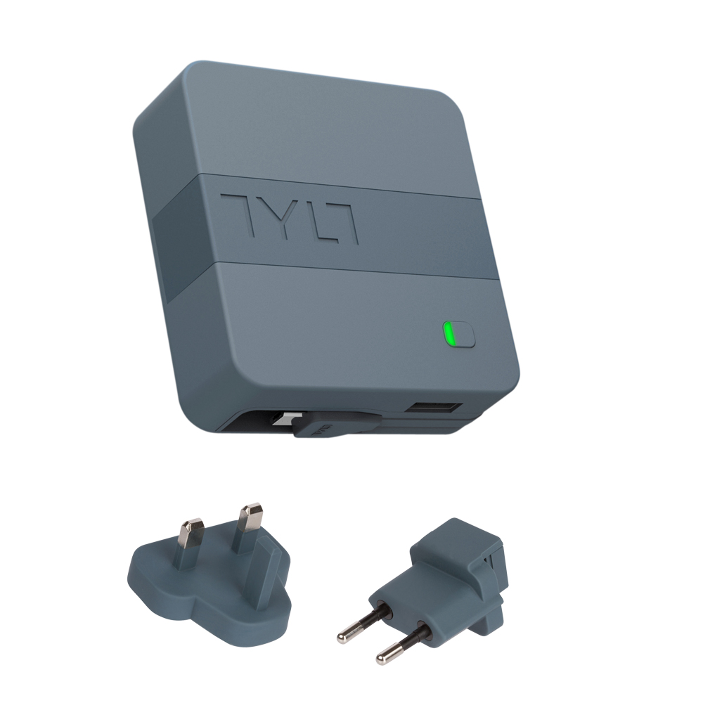 TYLT ENERGI 6K便攜可充式鋰離子行動電源(自帶插頭&Micro USB傳輸線)灰