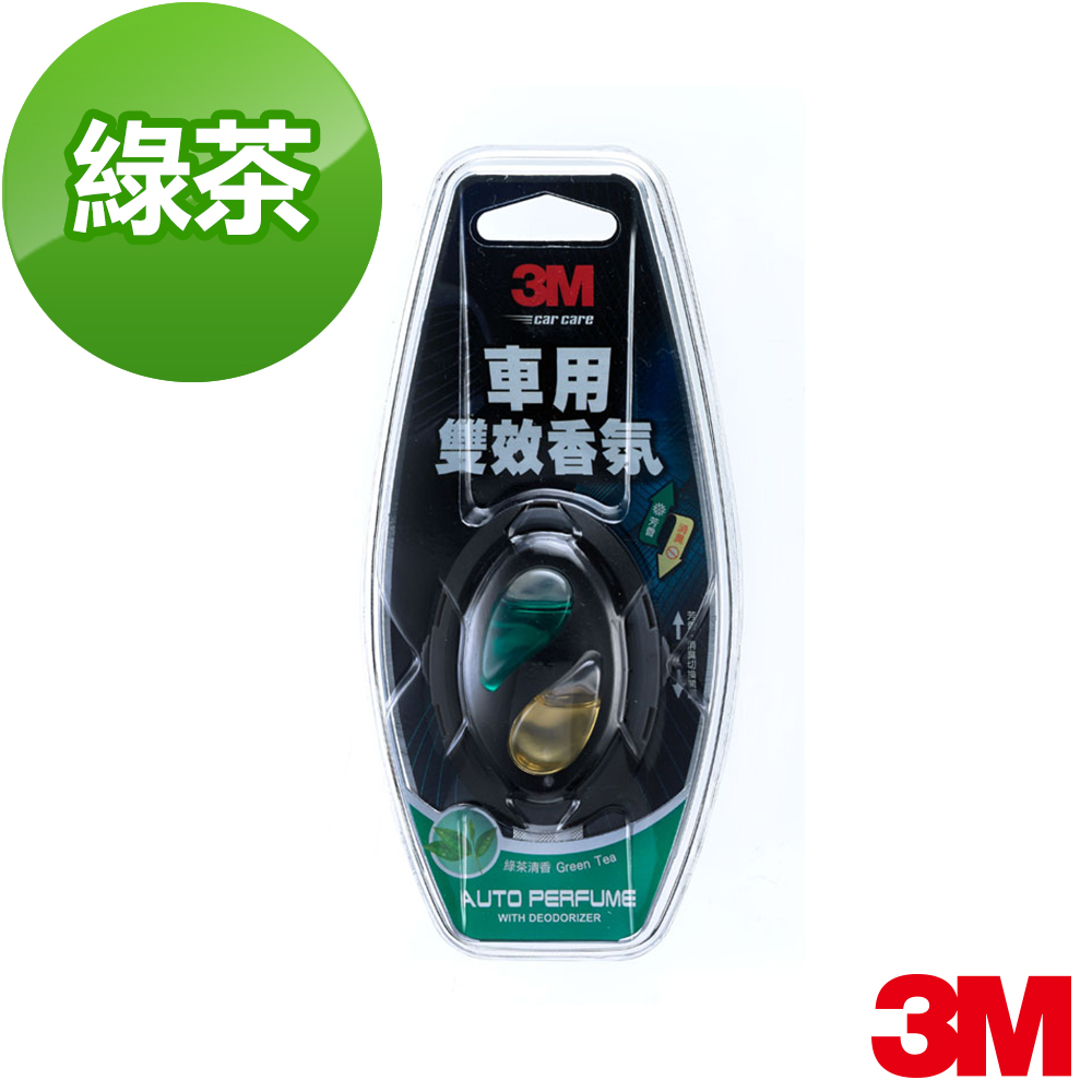 【3M】車用雙效香氛－綠茶清香