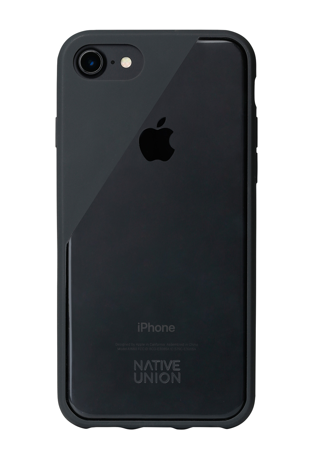 【Native Union】CLIC Crystal 水晶空壓手機殼-黑(iPhone 7)