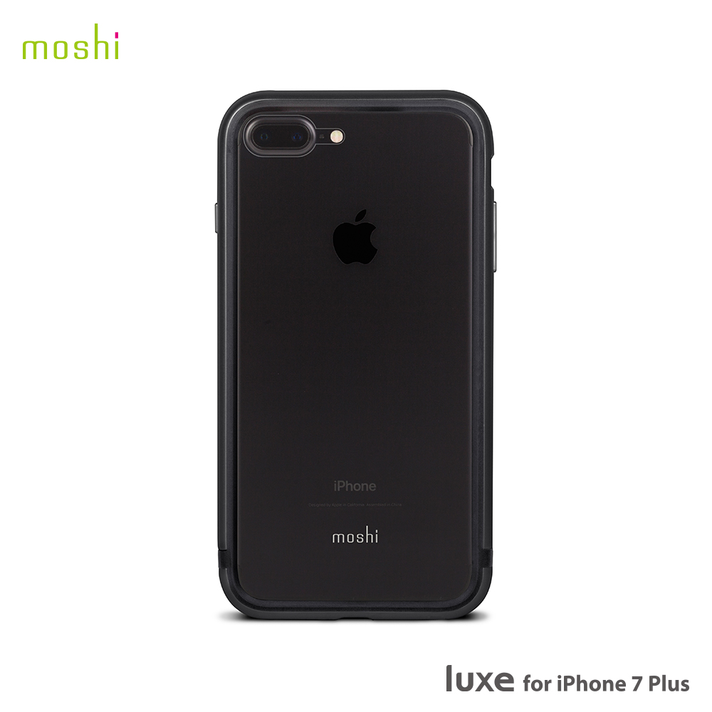 Moshi Luxe for iPhone 7 Plus 雙料金屬邊框黑