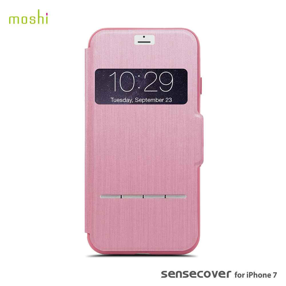 Moshi SenseCover for new iPhone 7 感應式極簡保護套桃紅