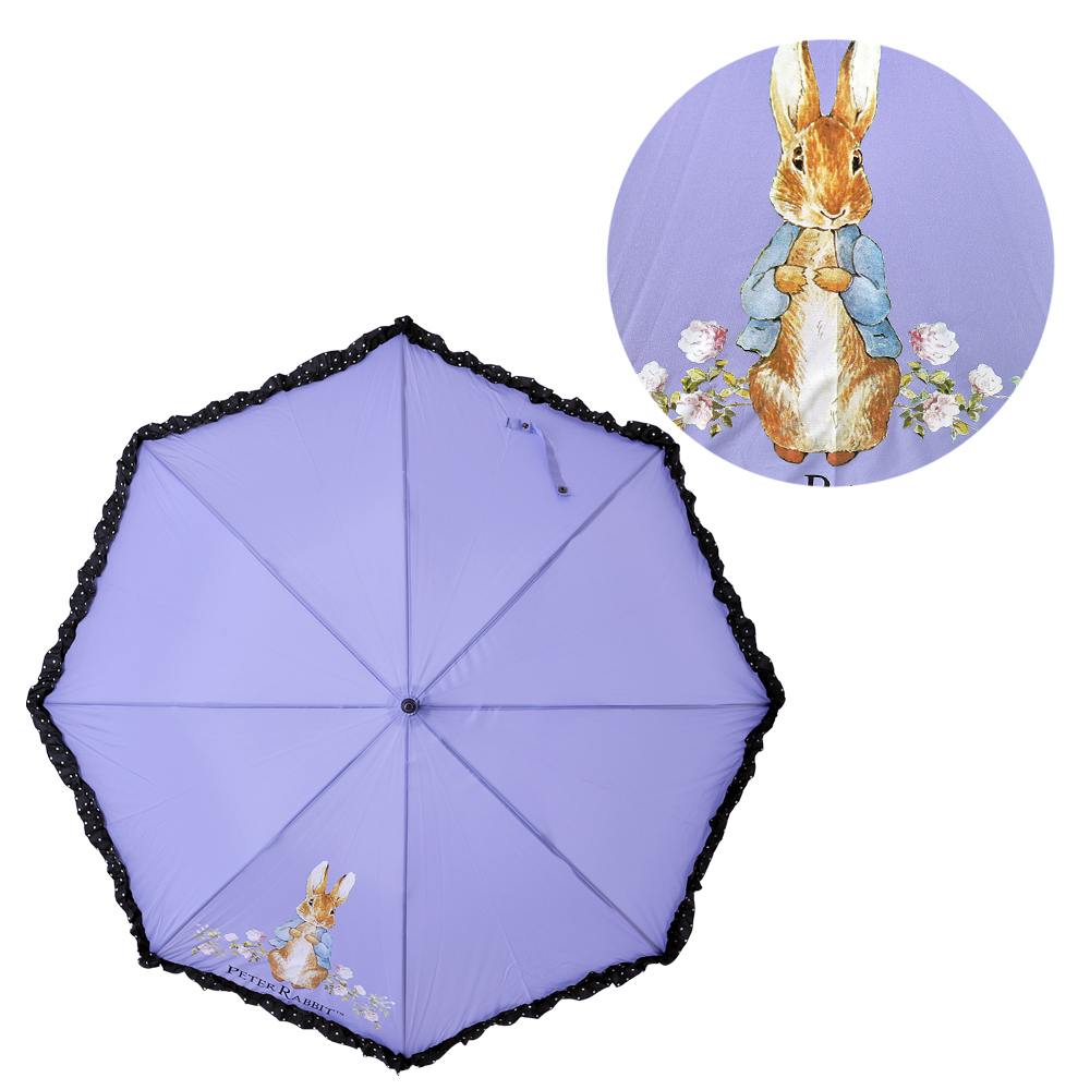 Peter Rabbit 比得兔晴雨兩用直傘(抗UV認證)典雅蕾絲- 紫