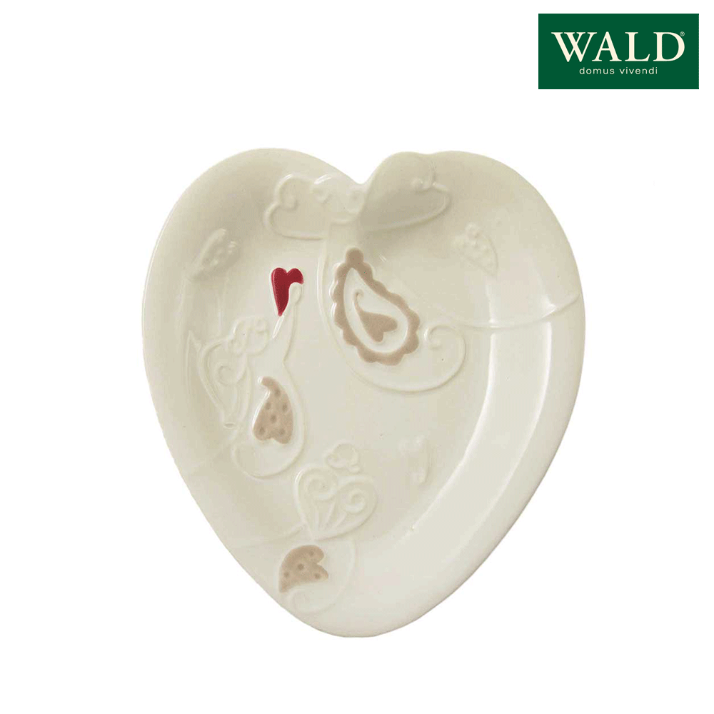 WALD 天使愛心盤  義大利 交換禮物 聖誕 哪裡買 盤子 造型盤 小盤 淺盤 淺碗 情侶