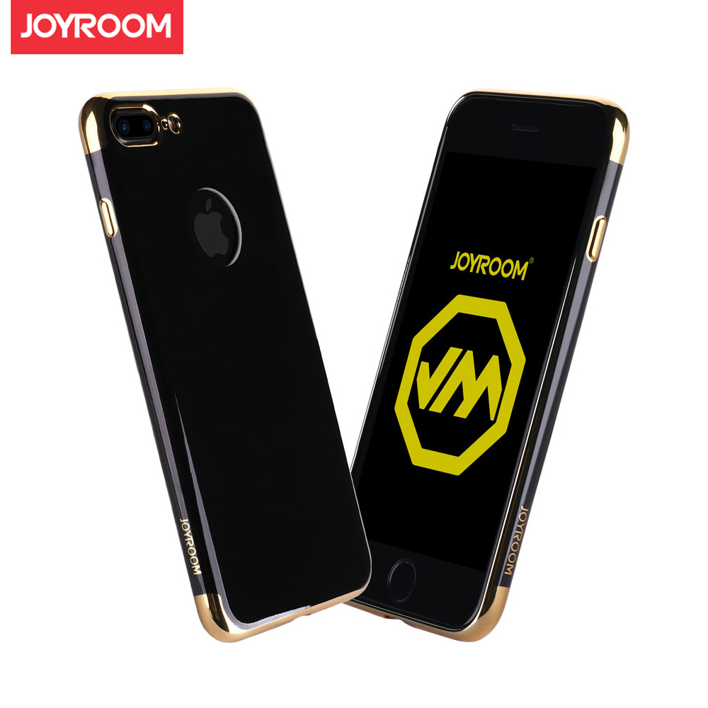 JOYROOM iPhone7 Plus 期待系列 奈米電鍍TPU軟殼亮面黑