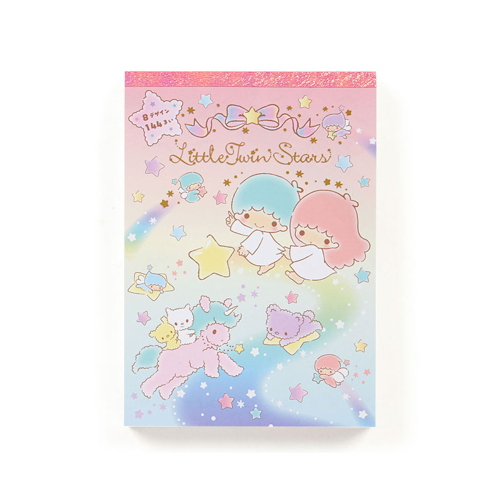 《Sanrio》雙星仙子A6超值便條本-粉彩銀河(共144枚)