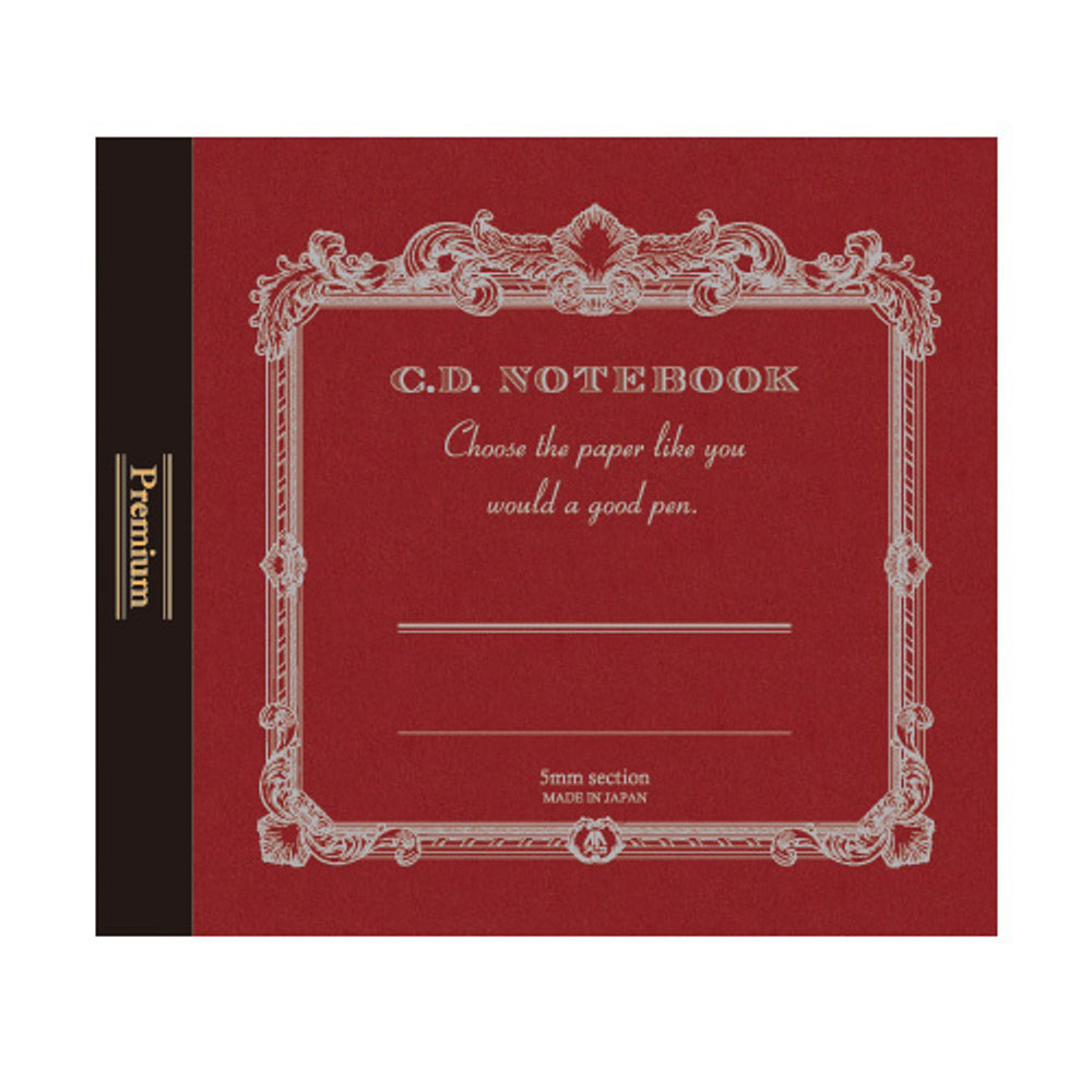【APICA】Premium C.D Notebook 紳士筆記本(124x140mm)(方眼)