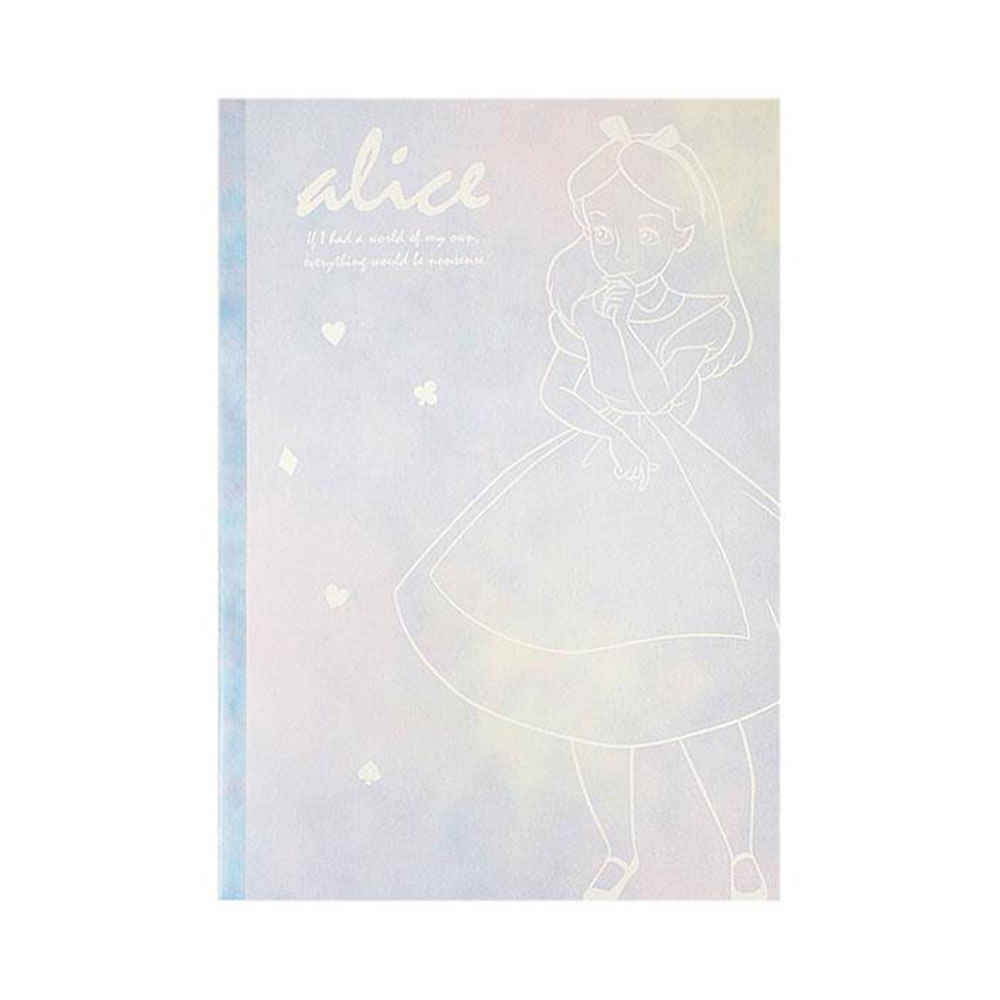 《sun-star》迪士尼公主PURE& 幻彩純粹系列B5膠裝橫條筆記本(愛麗絲)