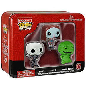 POP!聖誕夜驚魂公仔鐵盒精裝版 傑克x莎莉x烏基步基 --Funko出品(美國原裝)