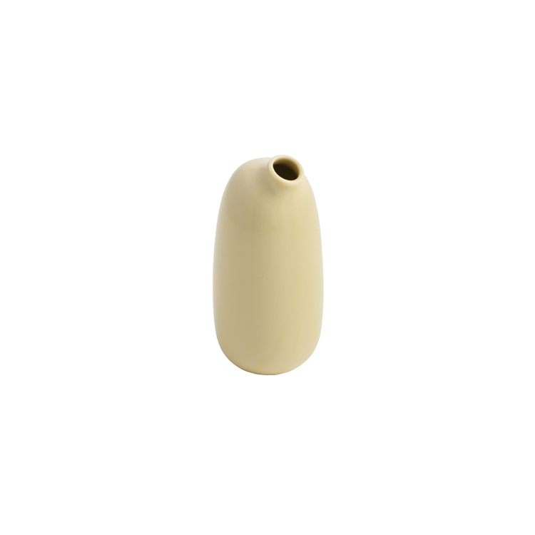 KINTO / SACCO陶瓷造型花瓶260ml-黃