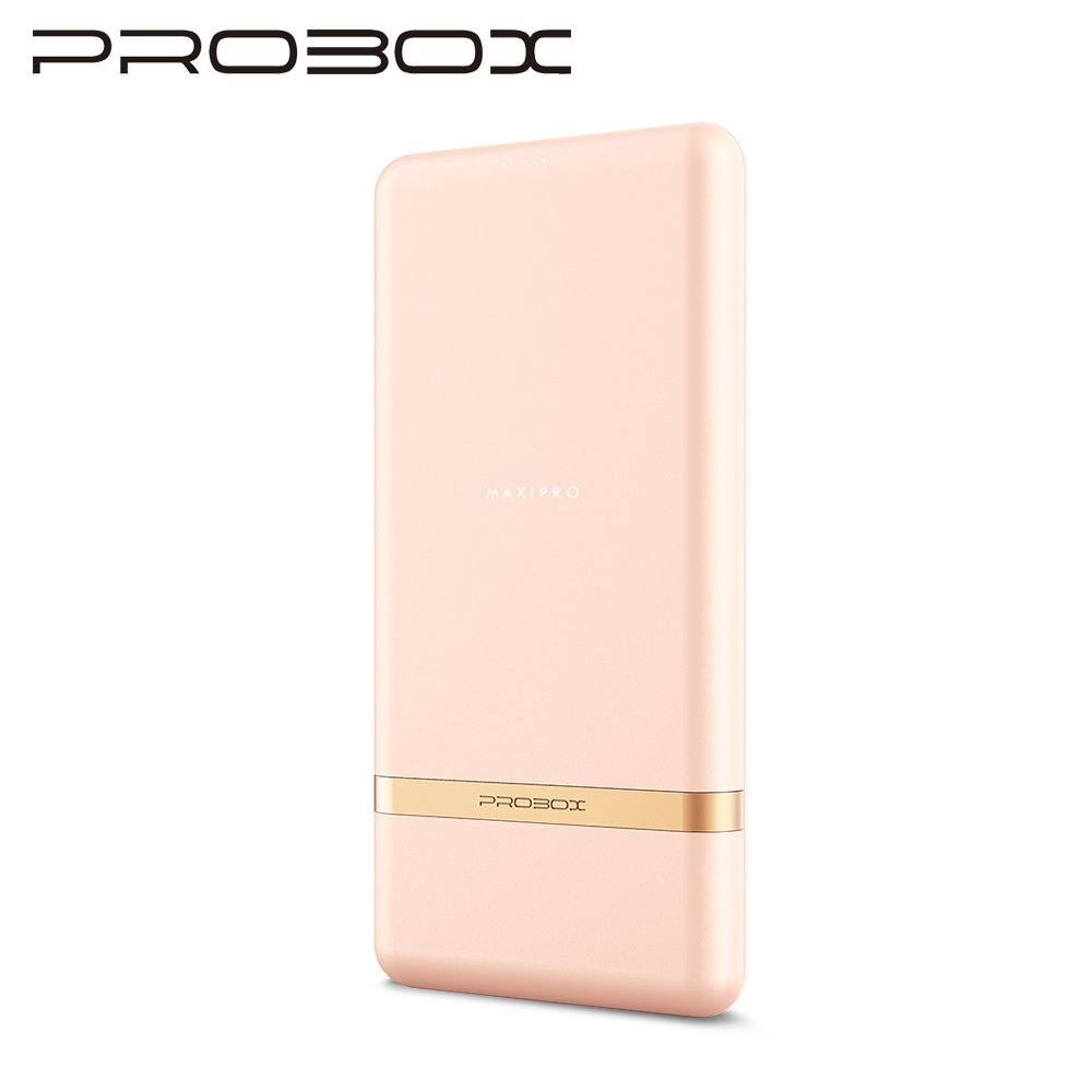 PROBOX 18W PD雙孔急速快充行動電源10000mAh粉紅色