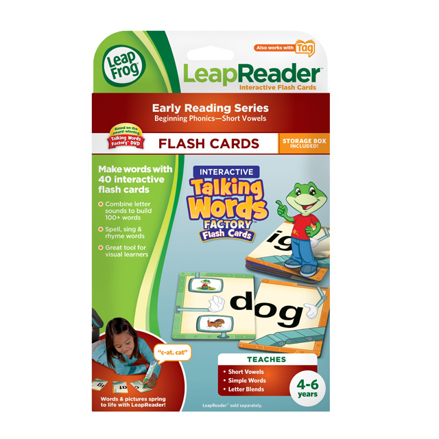 美國【LeapFrog 跳跳蛙】全英電子閱讀筆套組書籍－單字工廠互動學習卡