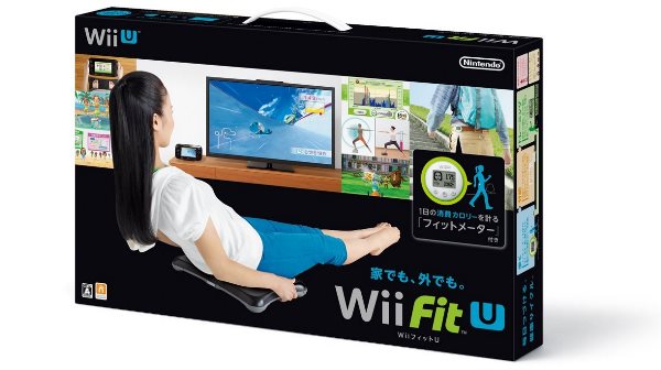 任天堂 WiiU FitU 塑身U 黑色平衡板內附計步器