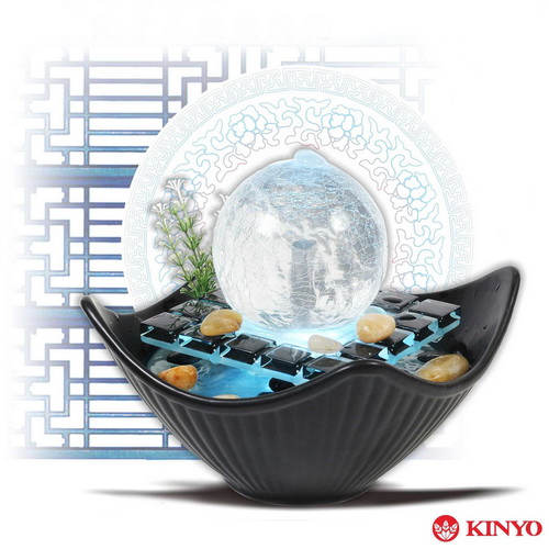 【KINYO】時來運轉-光影玻璃(GAR6005)