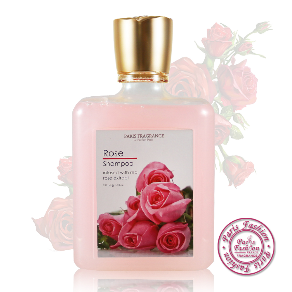 巴黎香氛-花漾經典玫瑰植萃洗髮露-250ml
