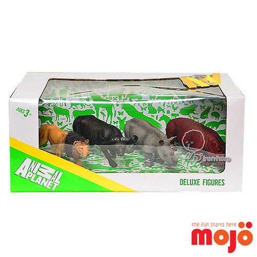 MOJO動物模型-禮盒-非洲動物四件組