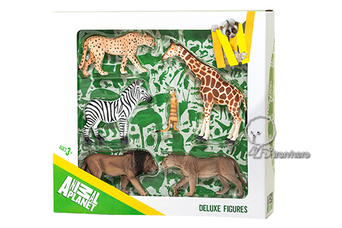 MOJO動物模型-禮盒-非洲動物六件組