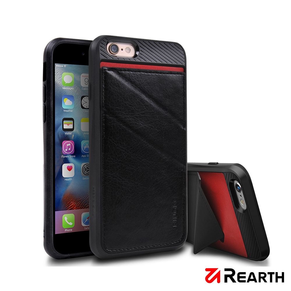 Rearth Apple iPhone 6/6s (Ringke Edge) 卡槽式保護殼黑