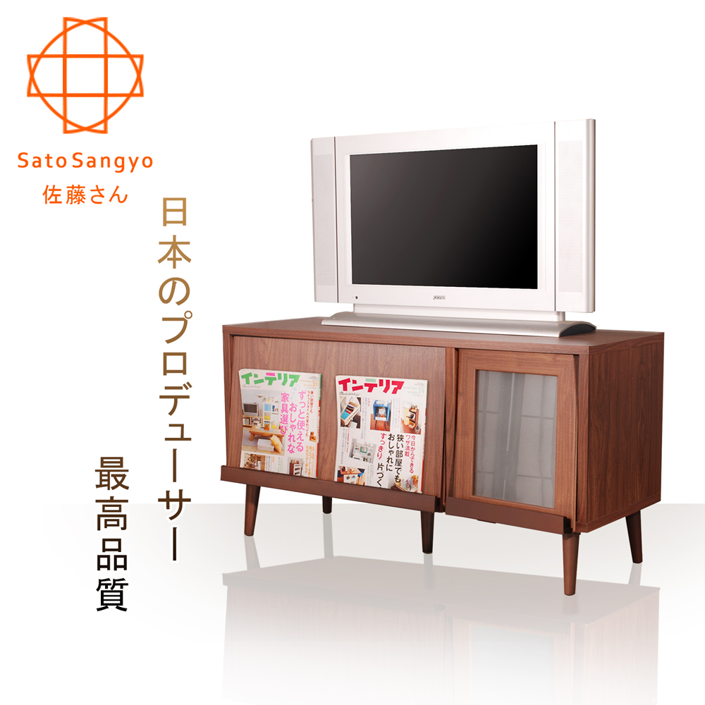 Sato-PUREMO黑川雙門視聽電視櫃‧幅110cm