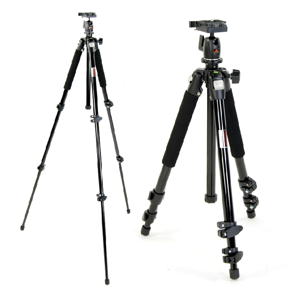【VICTORY】鋁合金專業級三節式相機攝影腳架-酷黑(CP3001B)