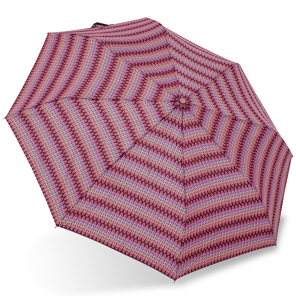 【rainstory】幾何織紋(桃紅)抗UV隨身自動傘