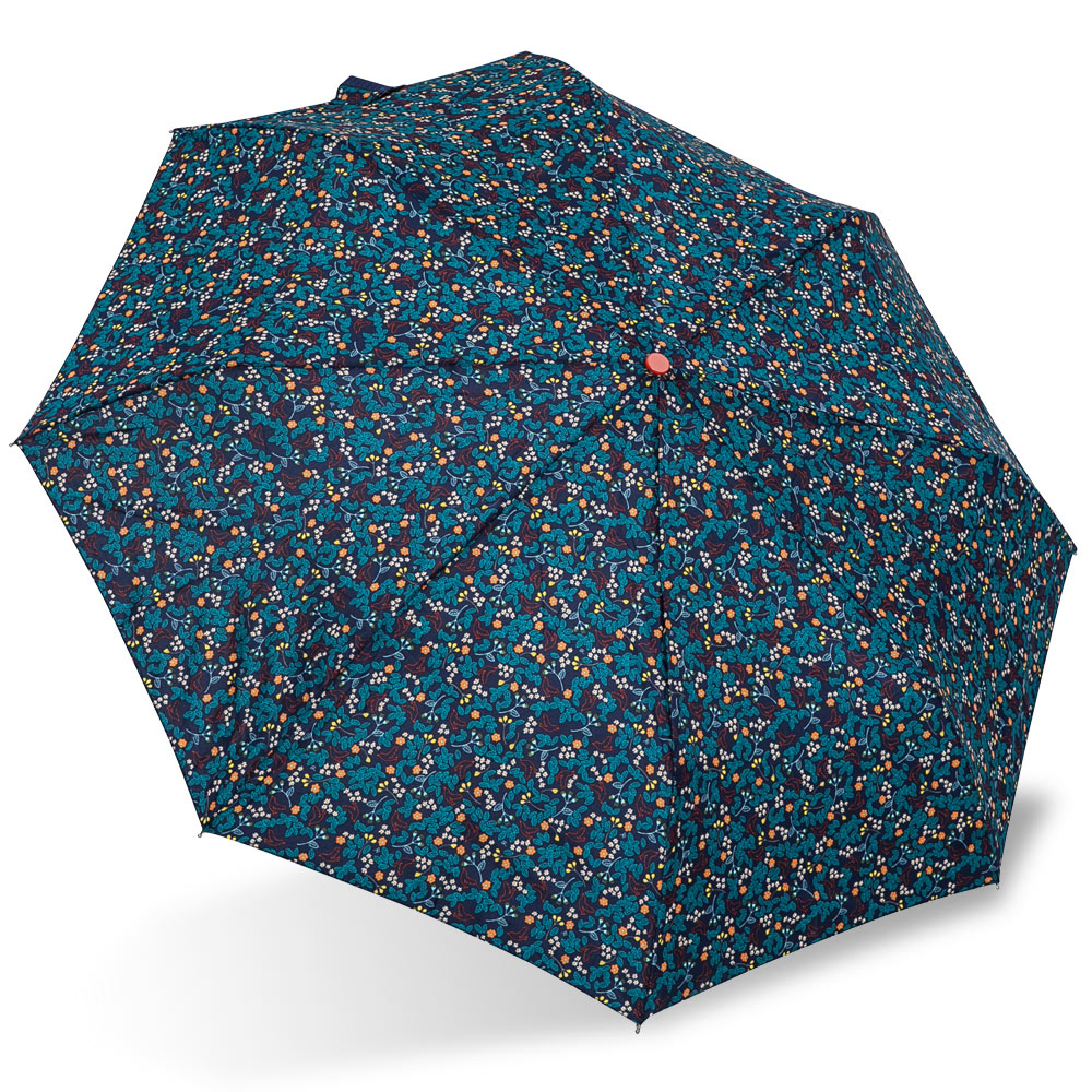 【rainstory】日式花卉(深藍)抗UV隨身自動傘