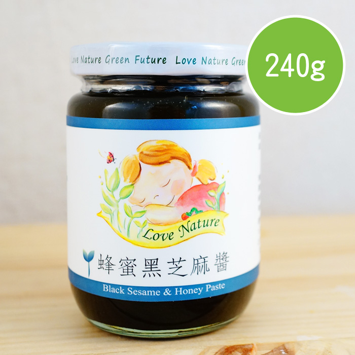 【陽光市集】Love Nature-蜂蜜黑芝麻醬(240g/瓶)