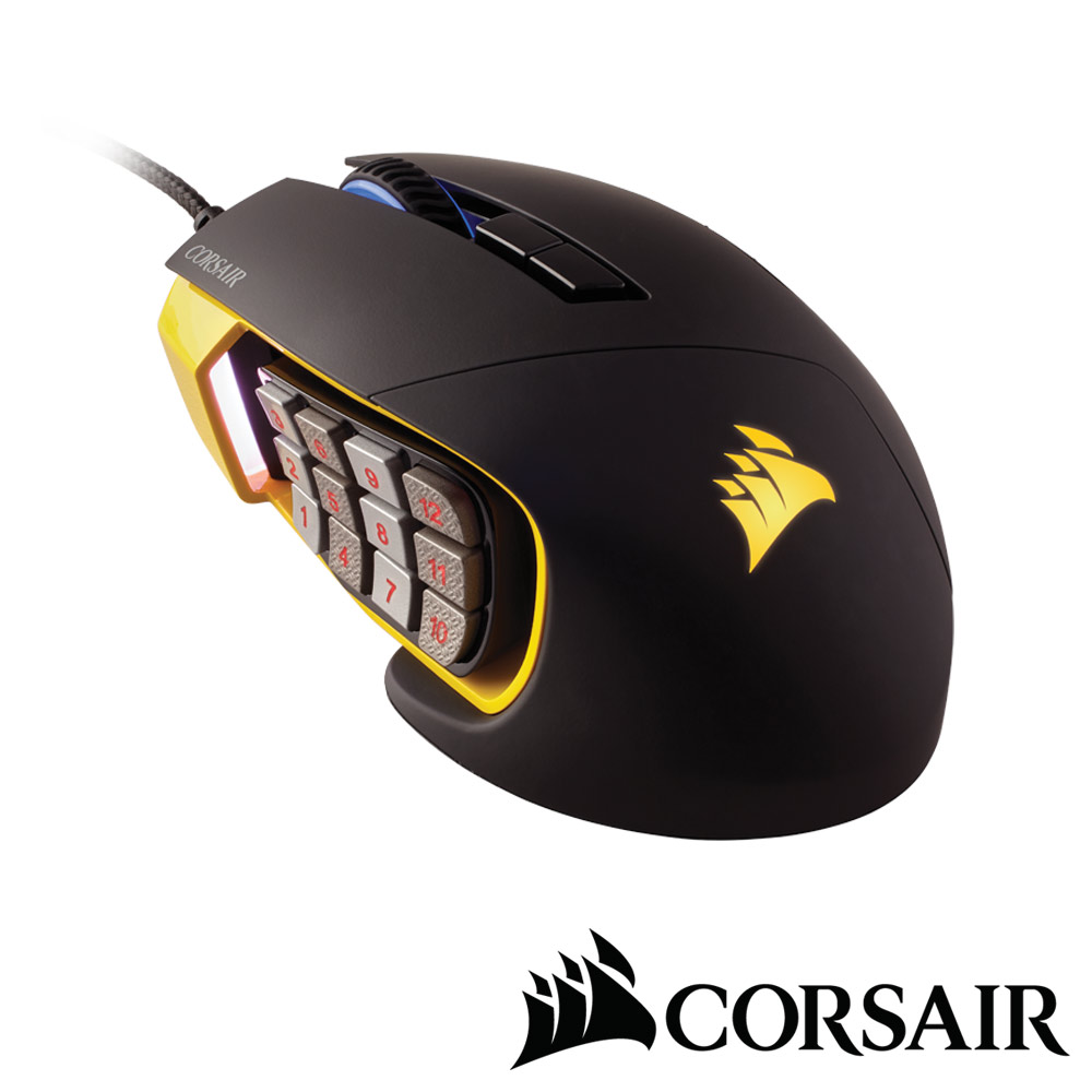 CORSAIR Gaming Scimitar RGB電競光學滑鼠